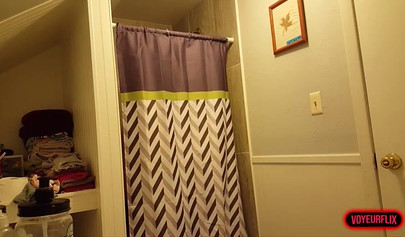 Busty Amateur Teen Stripping In The Bathroom On Hidden Camera