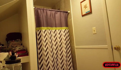 Busty Amateur Teen Stripping In The Bathroom On Hidden Camera