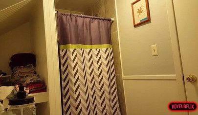 Busty Amateur Teen Stripping In The Bathroom On Hidden Camera