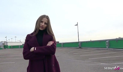 Skinny Teen With Small Tits Fucked A German Scout For Money