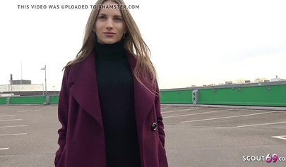 Skinny Teen With Small Tits Fucked A German Scout For Money