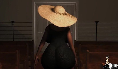 Shy Franny With Big Ass Caught The Pastor Drilling A Teen