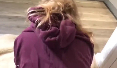 Teen blonde gets her face and juicy pussy dicked deep