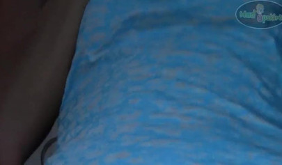 Drunk teen strips her white panties and exposes her bald pussy