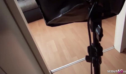 Czech blonde teen big with tits Angel Wicky fucked at the casting