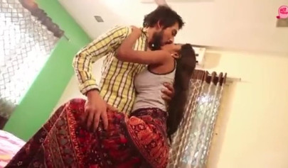 Beautiful Indian teen gets kissed by her boyfriend