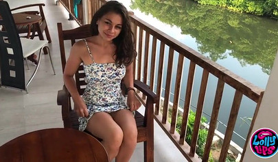 Sexy Latina teen with big tits Lolly Lips fucking like a pro