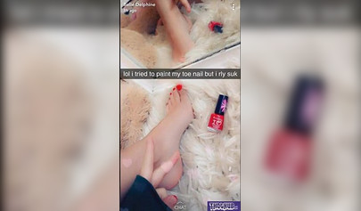 Amateur teen with big tits Belle Delphine shows her goodies in compilation