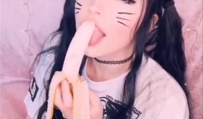 Amateur teen with big tits Belle Delphine shows her goodies in compilation