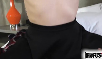 Sexy Latina teen Audrey Charlize getting screwed from behind