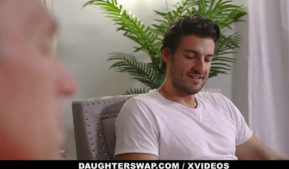 Two perverts swap their teenage daughters in a foursome