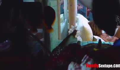 Curly haired ebony teen Cecilia Lion enjoying POV cock ride