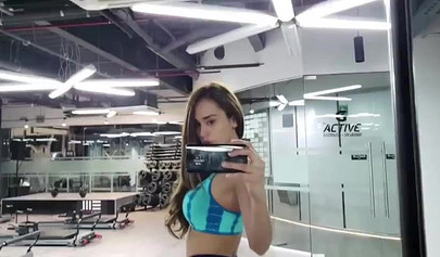 Latina weather girl Yanet Garcia teasing with her incredible body