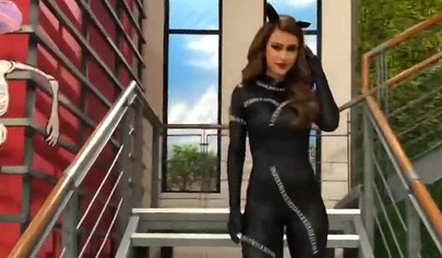 Latina weather girl Yanet Garcia teasing with her incredible body