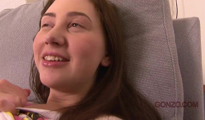 Brunette teen gets her bum hole penetrated hard by Markus Dupree