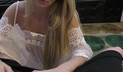 Cute teen Molly Mae giving amazing oral pleasure in POV