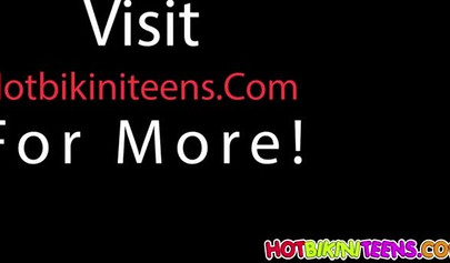 Latina teen gets her amazing big booty filmed at the bikini contest