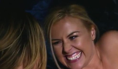 Blonde lesbian teens with big tits get down and dirty