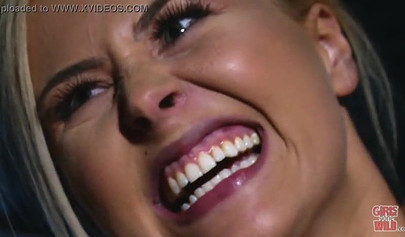 Blonde lesbian teens with big tits get down and dirty