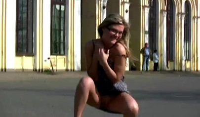 Shameless teens flash their pussies and boobs in public