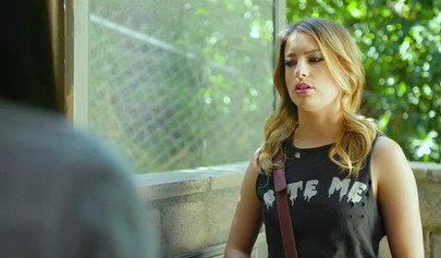 Horny lesbian teens eating each other's pussies in nature