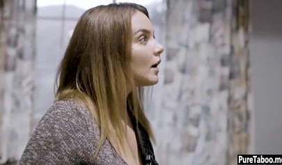 Thick teen with big tits gets both her holes penetrated deeply