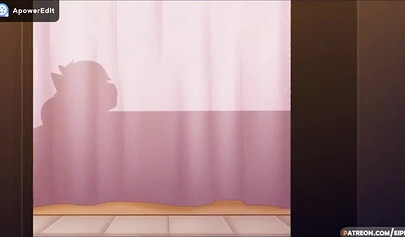 Cartoon cat taking a rock hard dick from behind