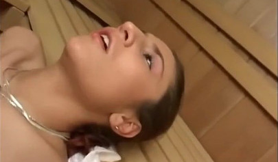 Bored amateur teen gets fucked by a stranger in the sauna
