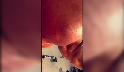 Celebrity Bella Thorne washing her natural tits and sexy ass