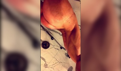 Celebrity Bella Thorne washing her natural tits and sexy ass