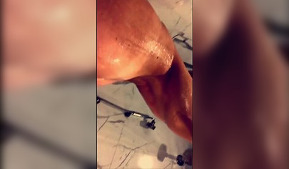 Celebrity Bella Thorne washing her natural tits and sexy ass