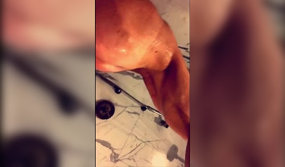 Celebrity Bella Thorne washing her natural tits and sexy ass