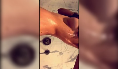 Celebrity Bella Thorne washing her natural tits and sexy ass