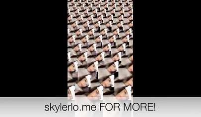 Exotic teen with big tits Skyler Lo gets naked and dirty in her Snapchat compilation