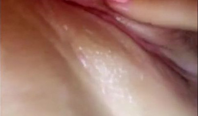 Playful teen babe fingering and toying her soaking wet pussy