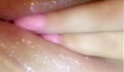 Playful teen babe fingering and toying her soaking wet pussy