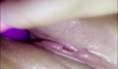 Playful teen babe fingering and toying her soaking wet pussy