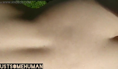 Thick teen gets bent over the balcony and fucked hard