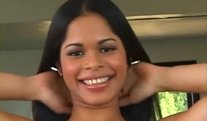 Beautiful Indian teen in lingerie Angelina Sky gets anally rammed