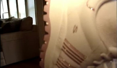 Super sexy teen Tiffany strips on the desk and poses in panties