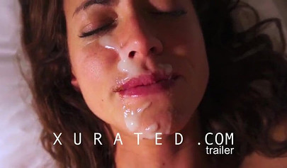 Teen hotties get their pretty mouth filled with cum in compilation