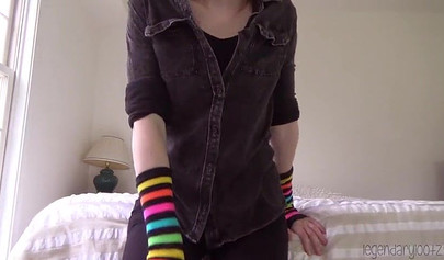 Incredible Reddit teen strips to her lingerie and teases with her sexy body