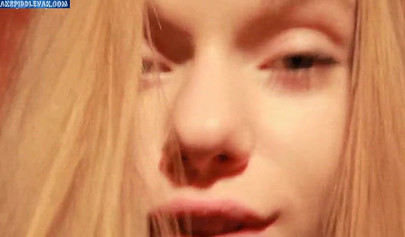 Attractive teen model in lingerie spreading her fuzzy pussy on webcam