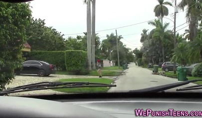 Teen with big tits gets tied up and brutally dicked