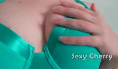 Hot teen with big tits wearing sexy bras in her solo compilation