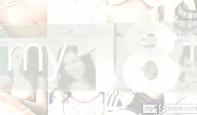 Petite teen with a pierced pussy gets fucked & facialed by two classmates