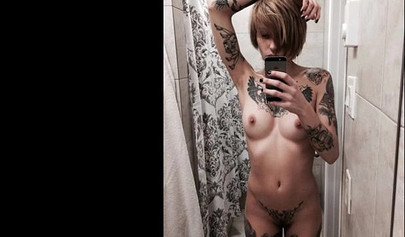 Attractive teens with big tits in hot selfie compilation