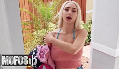 Big tit teen Dylann Vox moans as she gets destroyed by a hard dick