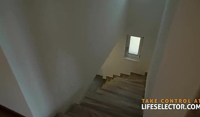 Three playful teens suck and fuck a huge dick in an anal foursome