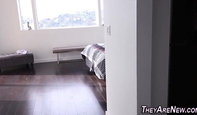 Gorgeous teen Marissa Mae gives a POV blowjob and gets pounded